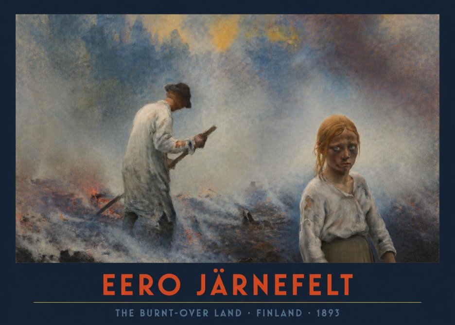 Eero Järnefelt The Burnt-over Land No2 - Plakat