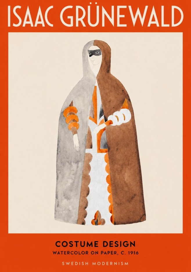 Isaac Grünewald Costume Design VI No2 - Plakat