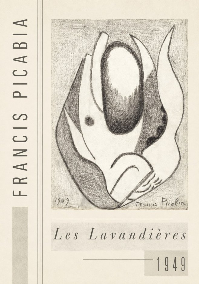 Francis Picabia Les Lavandières No3 - Plakat
