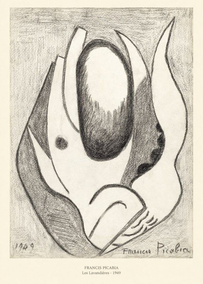 Francis Picabia Les Lavandières No5 - Plakat