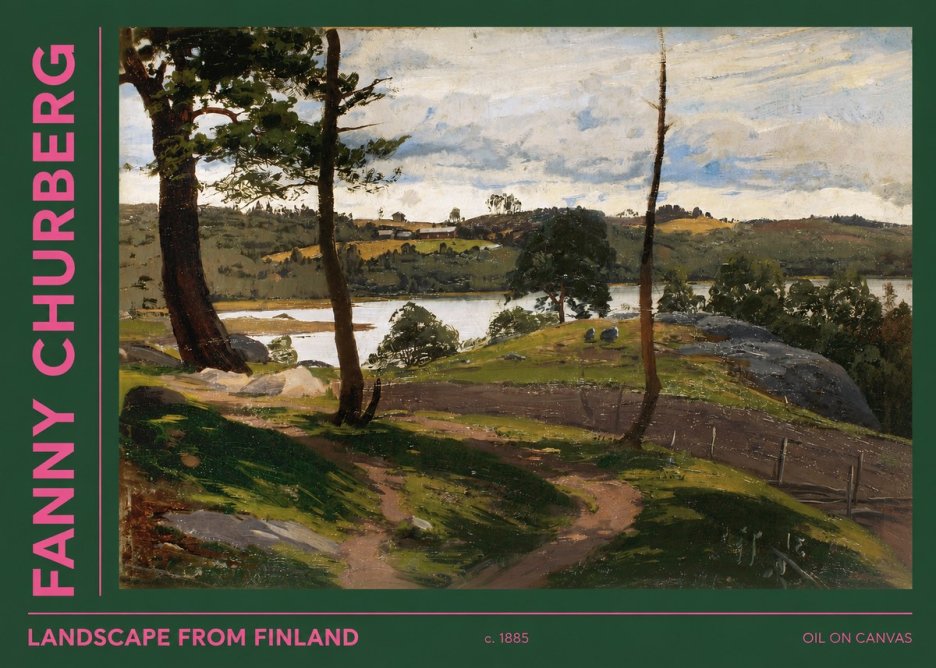 Fanny Churberg Landscape from Finland No2 - Plakat
