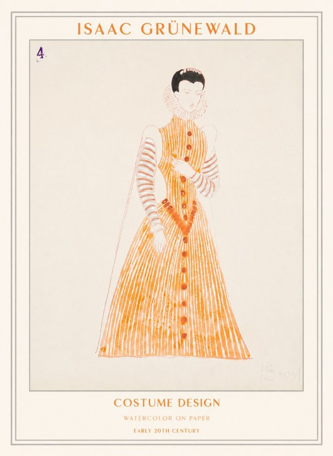Isaac Grünewald Costume Design VII No1 - Plakat