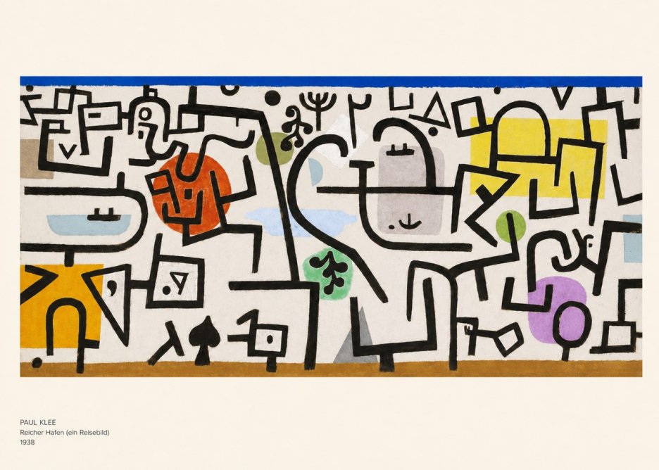 Paul Klee Reicher Hafen (Ein Reisebild) II No6 - Plakat