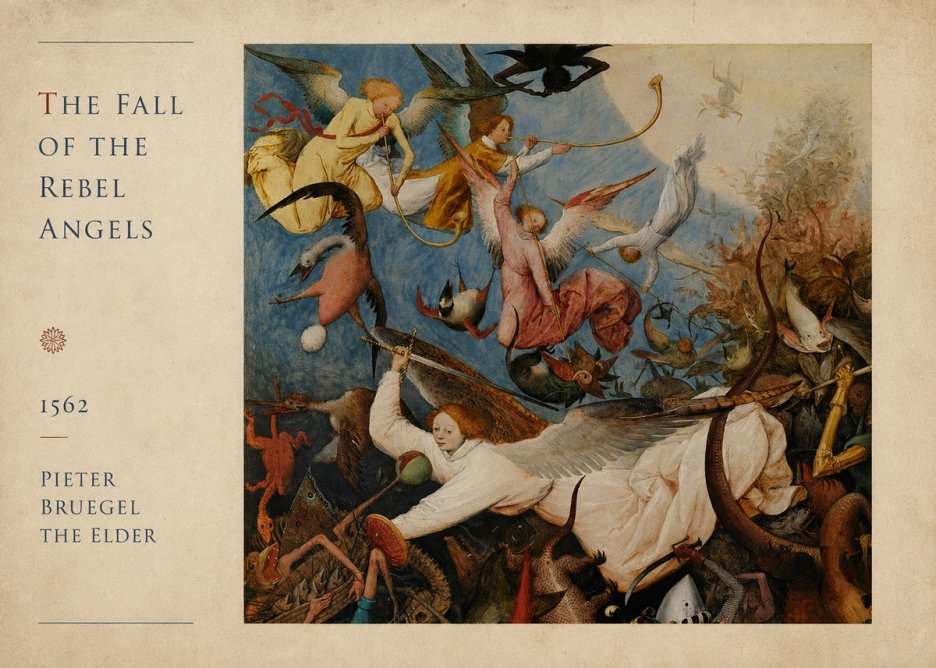 Pieter Bruegel The Fall of the Rebel Angels II No4 - Plakat