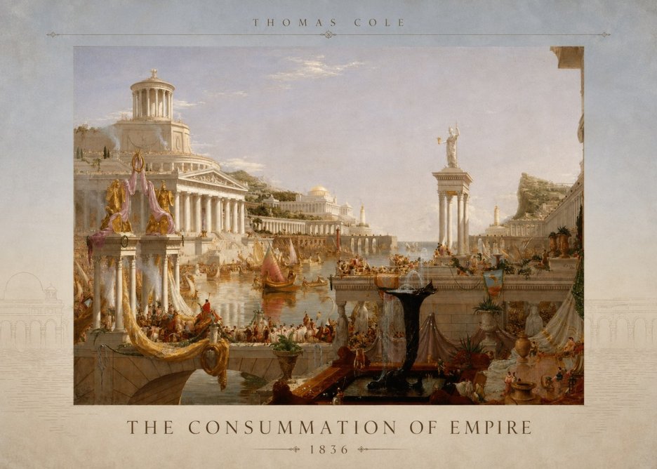Thomas Cole The Consummation of Empire No3 - Plakat
