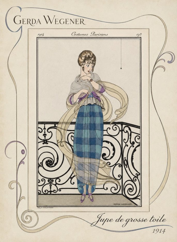 Gerda Wegener Jupe De Grosse Toile No3 - Plakat