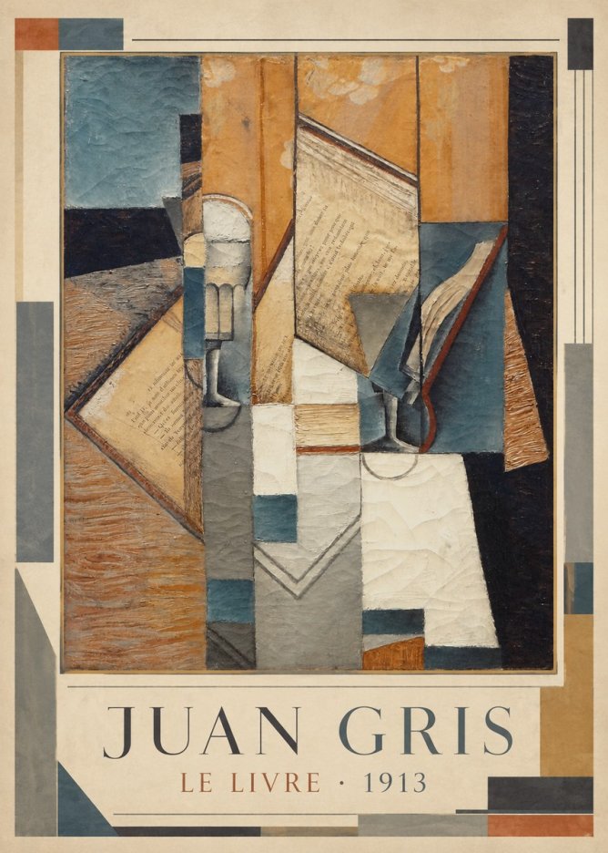 Juan Gris Le Livre No1 - Plakat