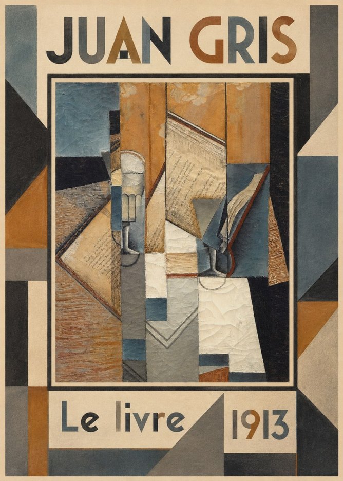 Juan Gris Le Livre No4 - Plakat