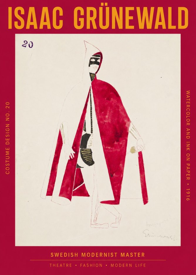 Isaac Grünewald Costume Design No. 20 No2 - Plakat
