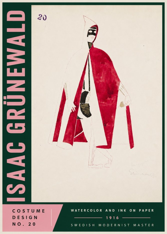 Isaac Grünewald Costume Design No. 20 No4 - Plakat