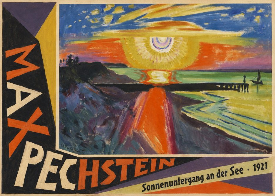 Max Pechstein Sonnenuntergang an Der See No4 - Plakat