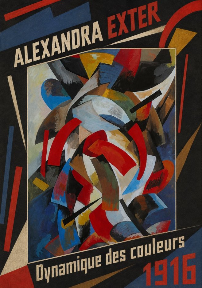 Alexandra Exter Dynamique Des Couleurs 1916 No5 - Plakat