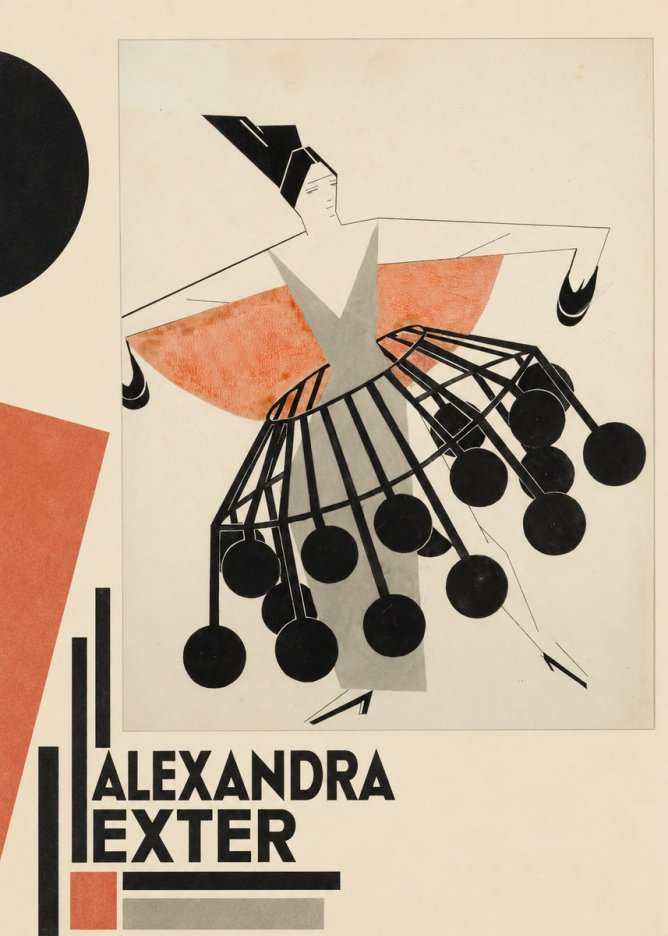 Alexandra Exter Avant-garde Costume Design No5 - Plakat