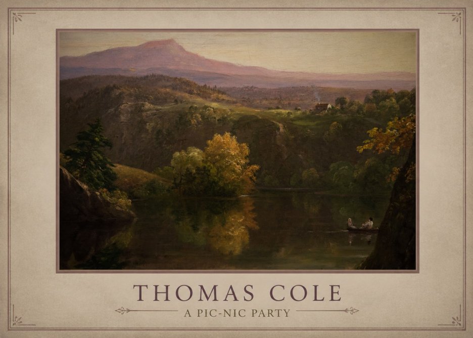 Thomas Cole View of the Catskill Mountains, Early Autumn No3 - Plakat