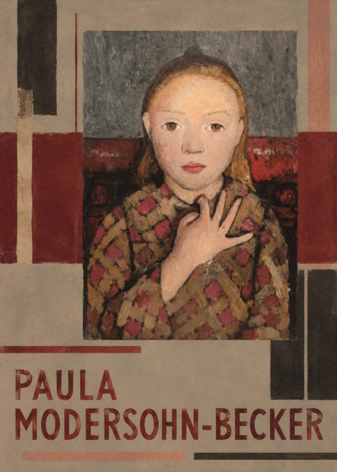 Paula Modersohn-Becker Girl in Checked Blouse No6 - Plakat