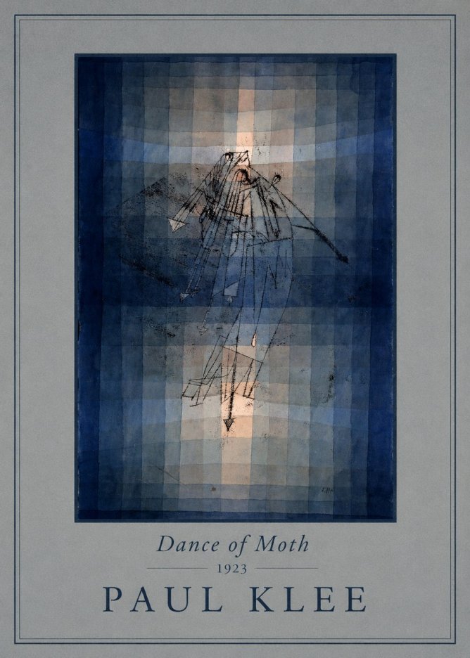 Paul Klee Dance of Moth No4 - Plakat