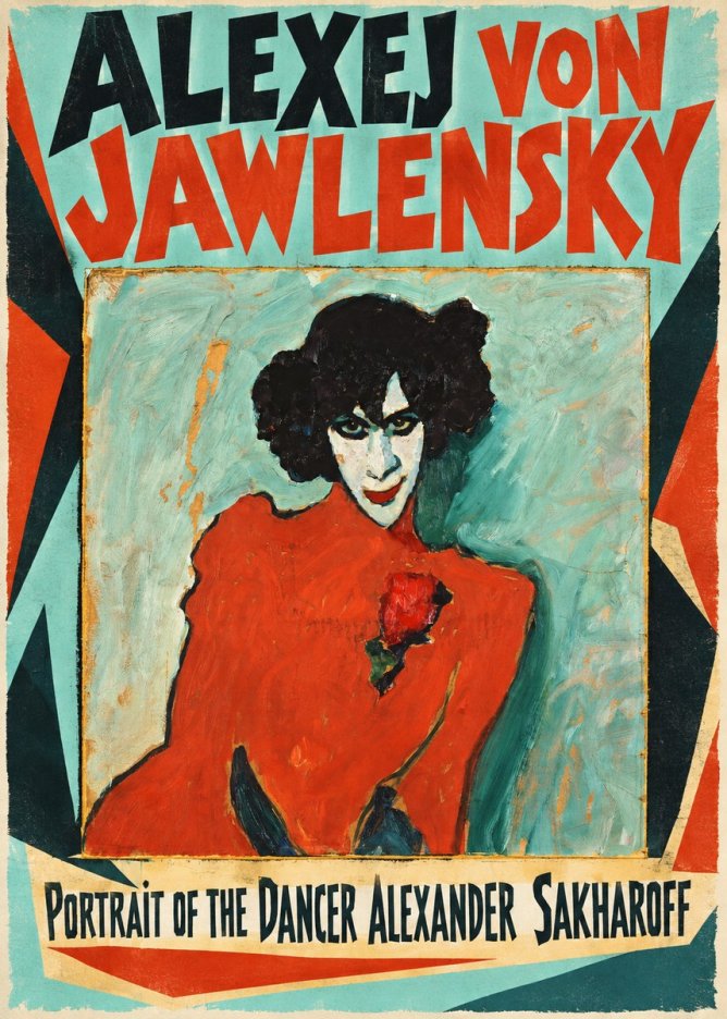 Alexej von Jawlensky Portrait of the Dancer Alexander Sakharoff No4 - Plakat