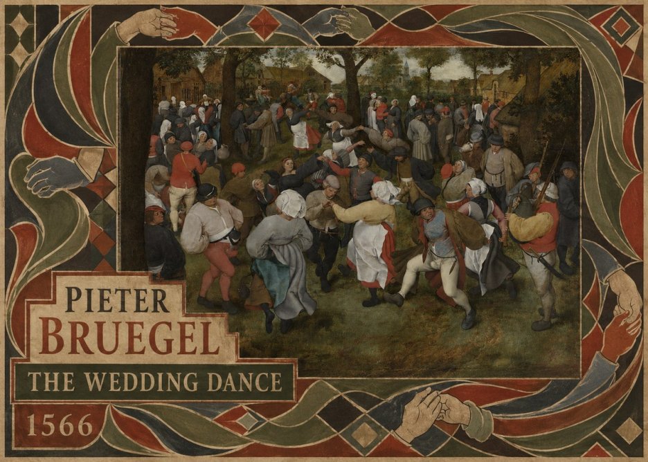 Pieter Bruegel The Wedding Dance I No5 - Plakat
