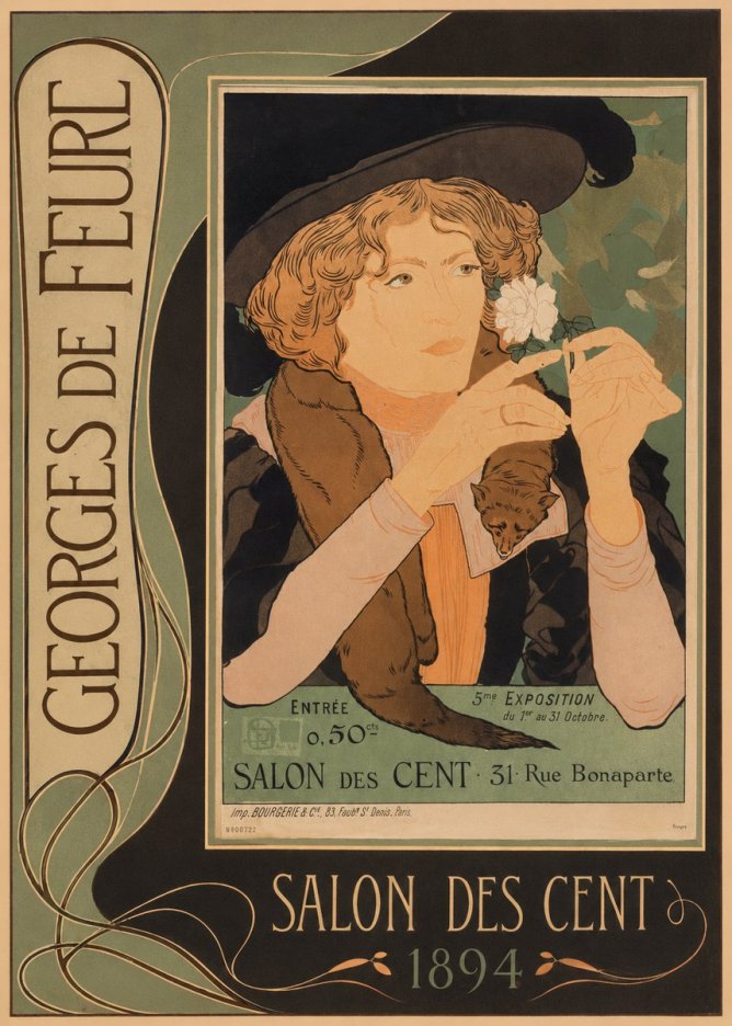 Georges de Feure Salon Des Cent - 1894 No3 - Plakat