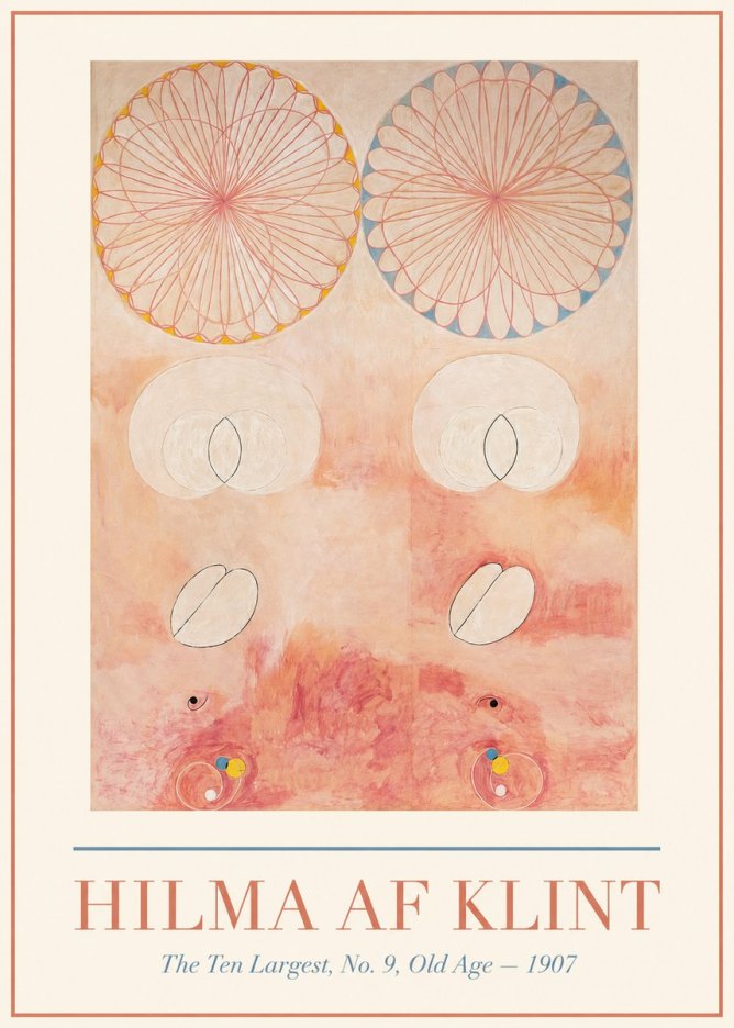 Hilma af Klint The Ten Largest, No. 9, Old Age – 1907 No1 - Plakat