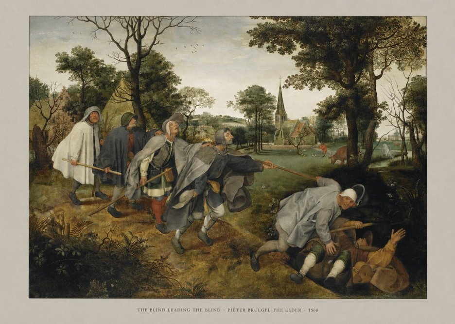 Pieter Bruegel The Blind Leading the Blind I No5 - Plakat