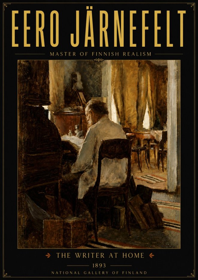 Eero Järnefelt The Writer at Home No6 - Plakat