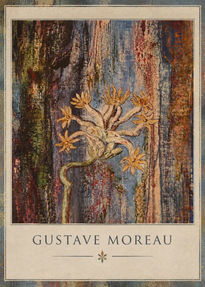 Gustave Moreau Fleur Mystérieuse No2 - Plakat