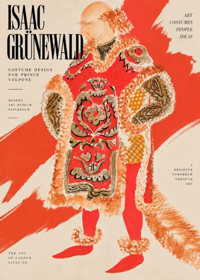 Isaac Grünewald Costume Design for a Theatre Production No3 - Plakat