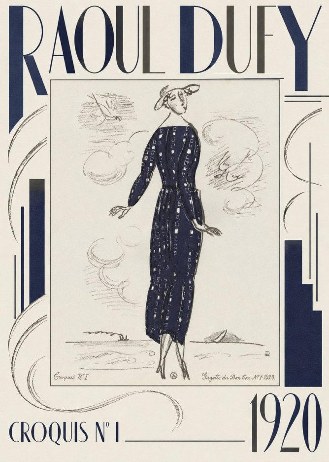 Raoul Dufy Croquis N° I · 1920 No6 - Plakat