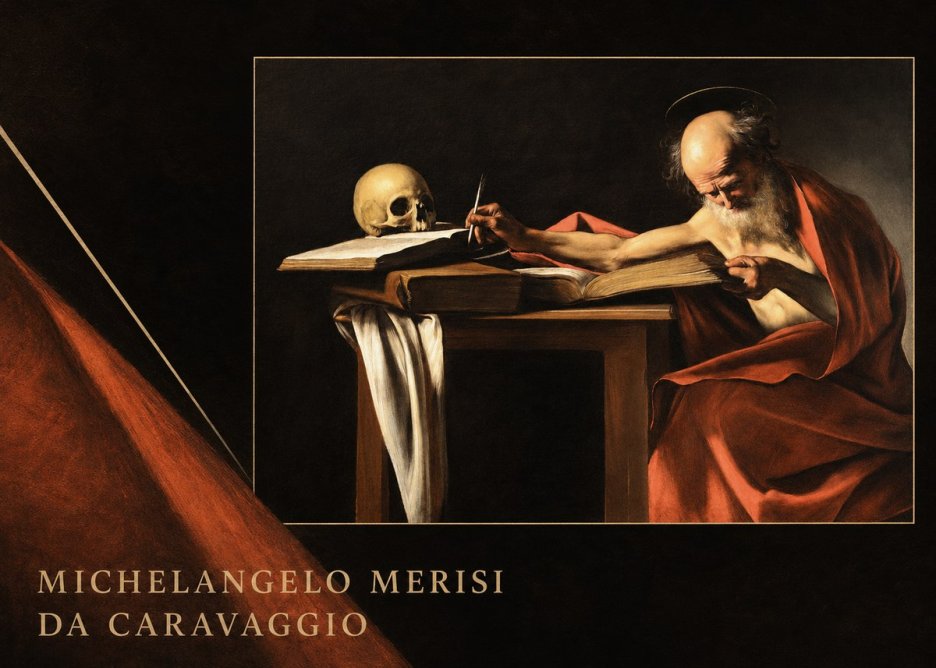 Michelangelo Merisi da Caravaggio Saint Jerome Writing II No6 - Plakat