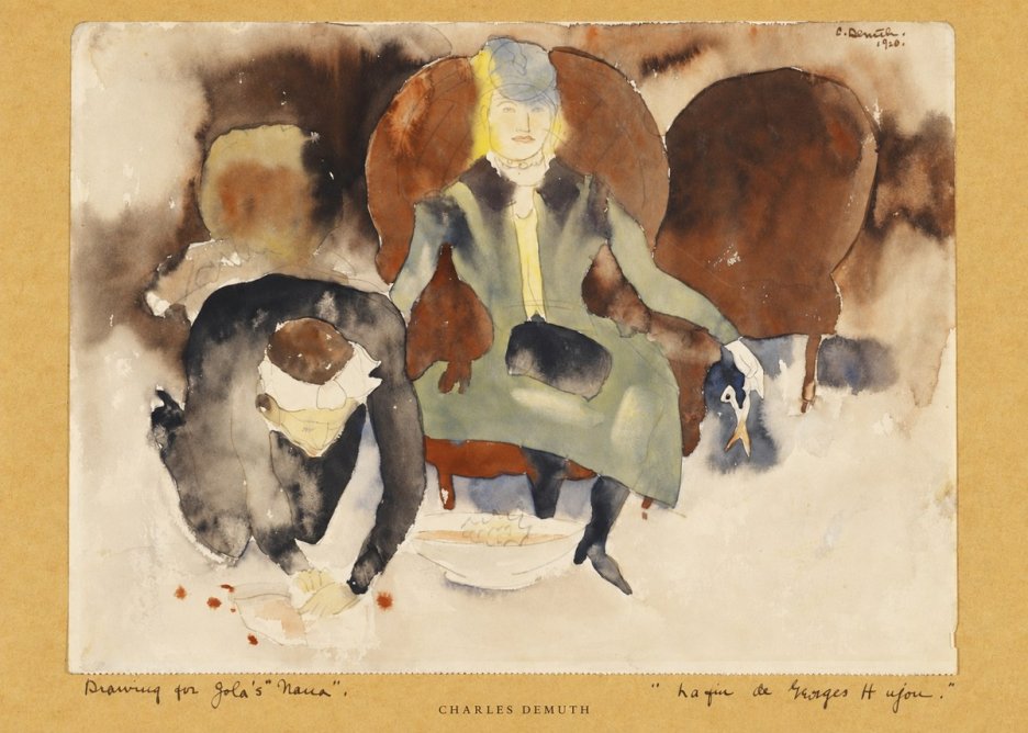 Charles Demuth Drawing for Zola's "Nana" No5 - Plakat