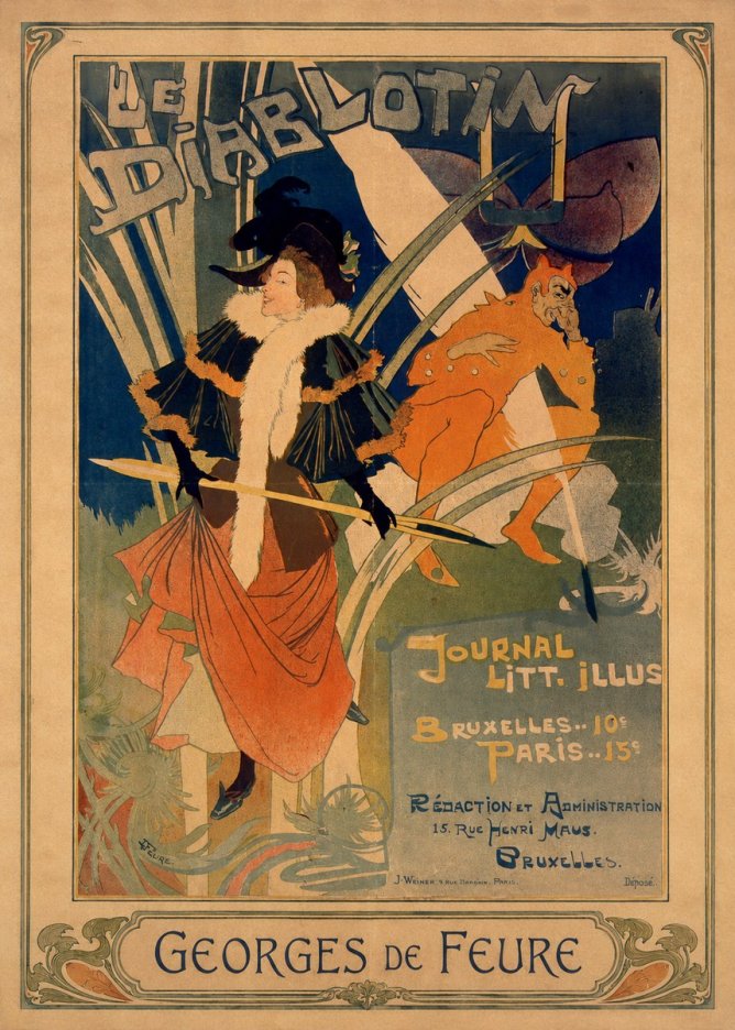Georges de Feure Le Diablotin II No4 - Plakat