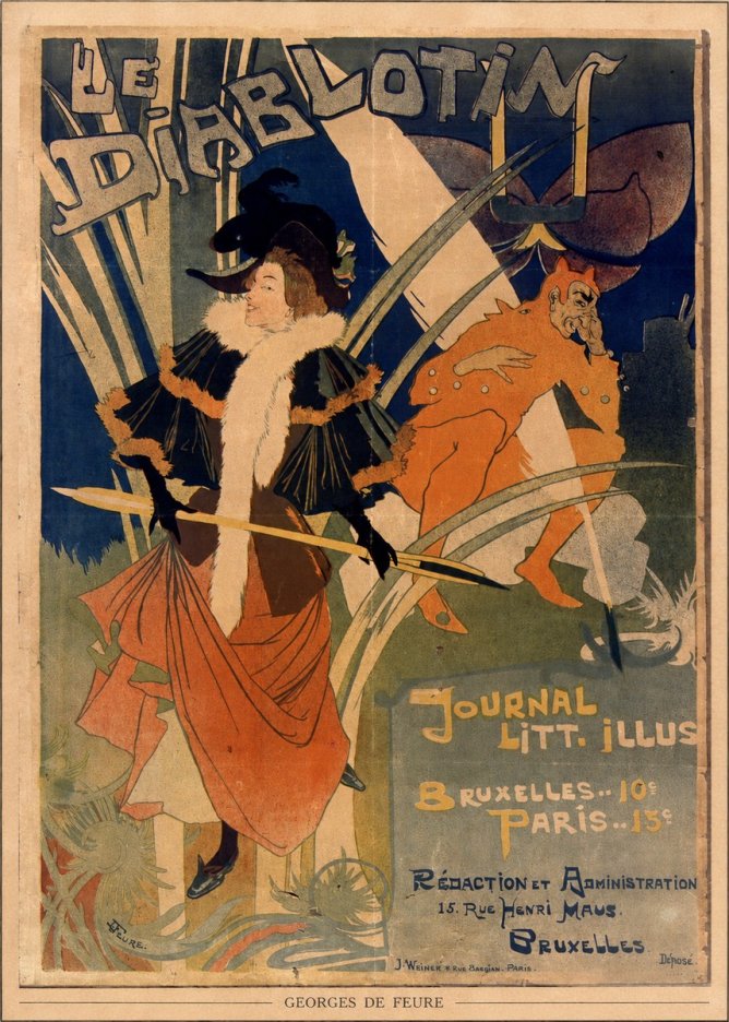 Georges de Feure Le Diablotin II No6 - Plakat