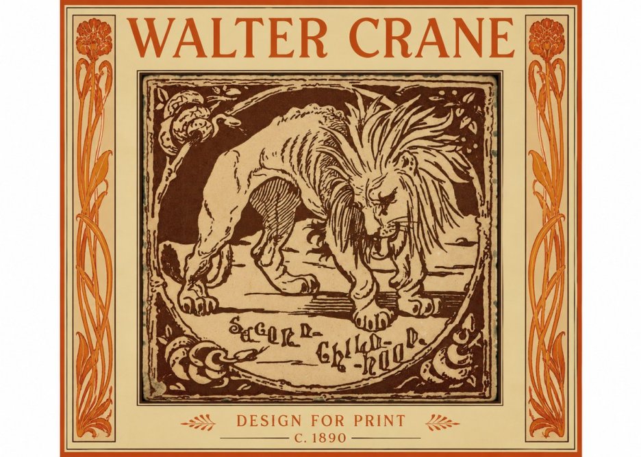 Walter Crane Sacred Childhood No3 - Plakat