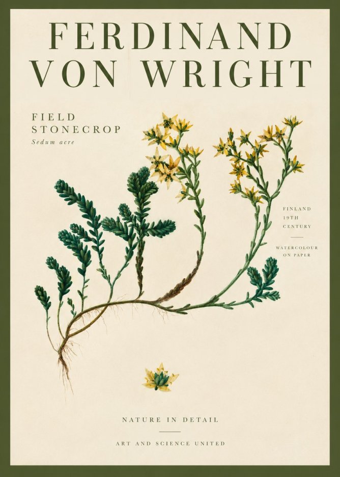 Ferdinand von Wright Botanical Study No4 - Plakat