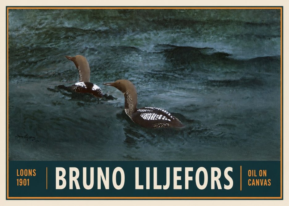 Bruno Liljefors Loons · 1901 No2 - Plakat