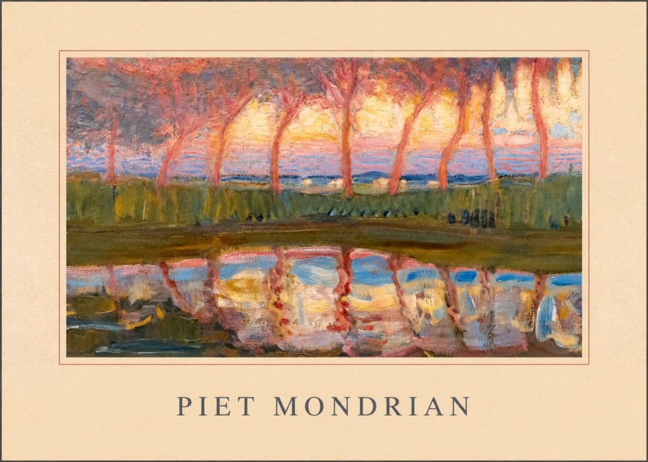 Piet Mondrian Willows No4 - Plakat