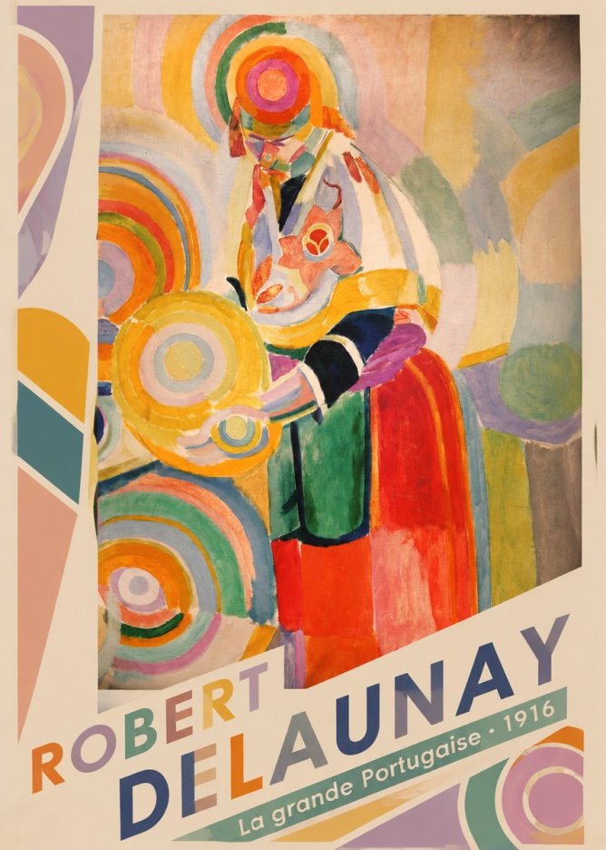Robert Delaunay La Grande Portugaise II No2 - Plakat