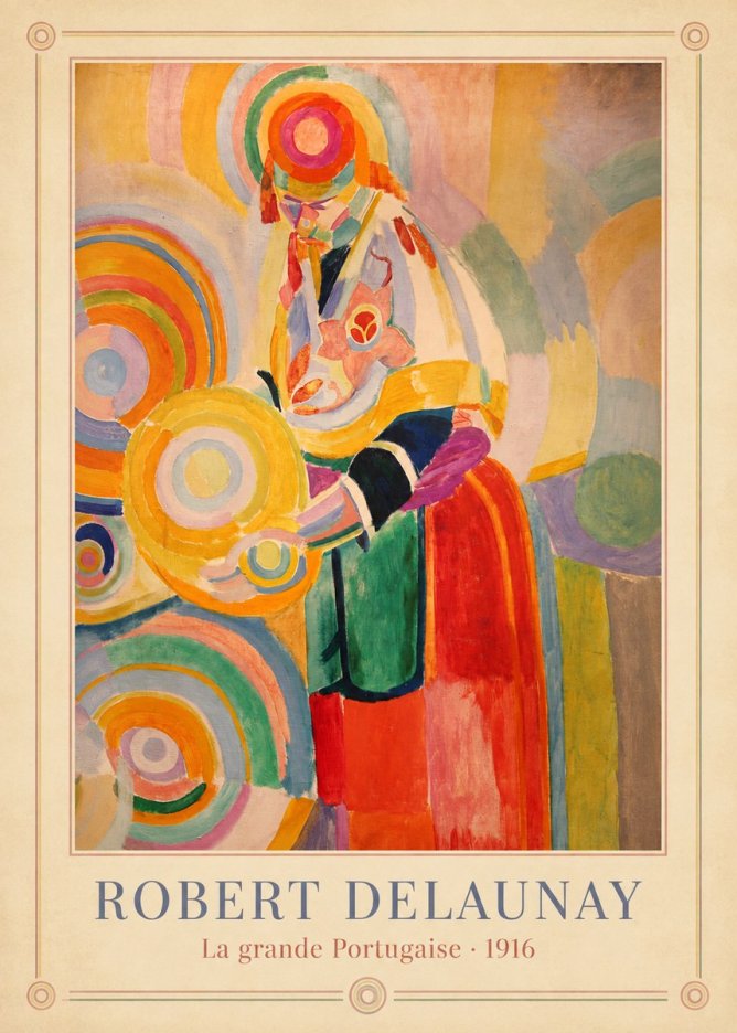 Robert Delaunay La Grande Portugaise II No3 - Plakat