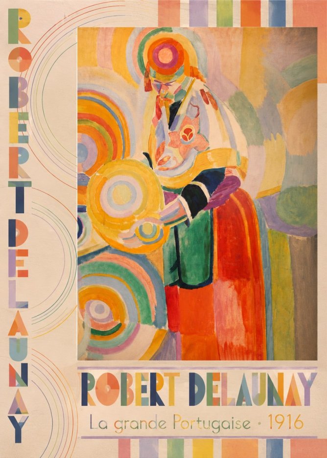 Robert Delaunay La Grande Portugaise II No5 - Plakat