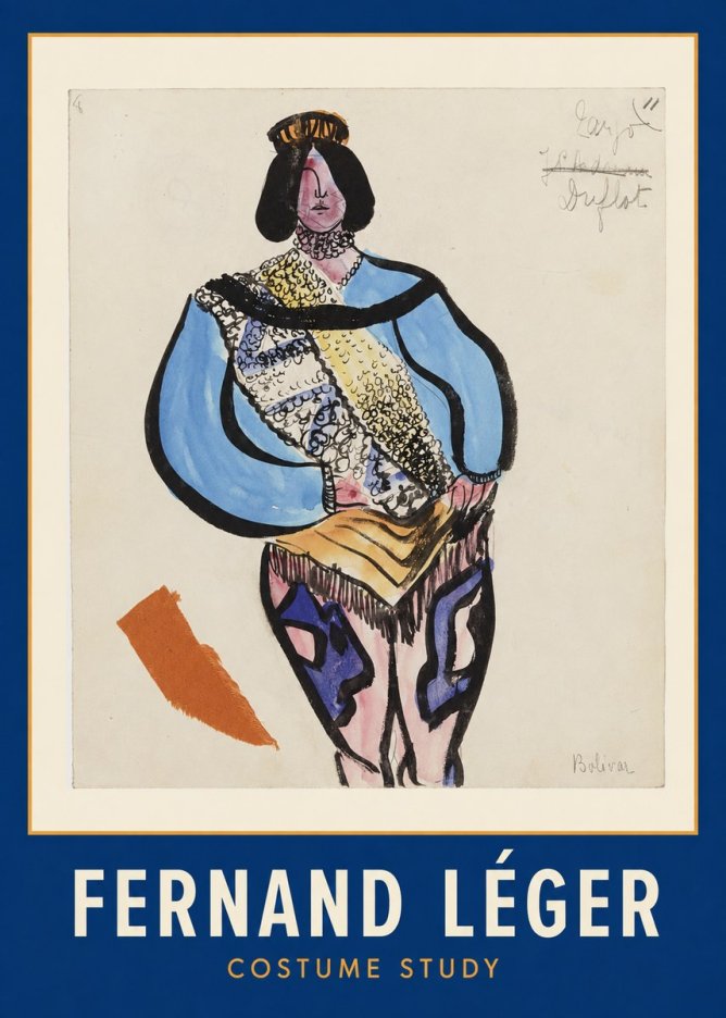 Fernand Léger Bolivar VIII No2 - Plakat