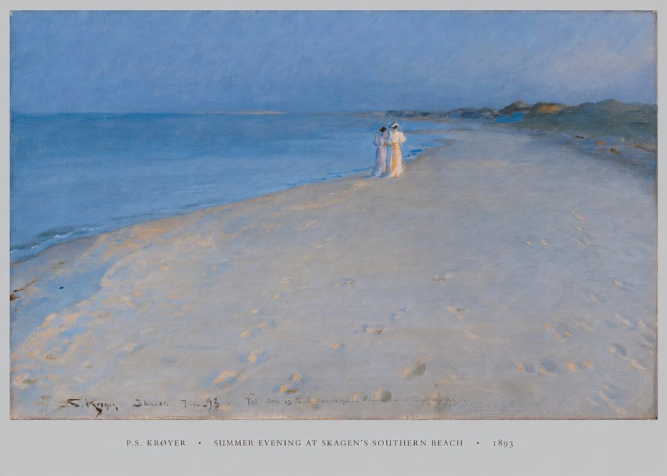P.S. Krøyer Summer Evening at Skagen's Southern Beach No5 - Plakat