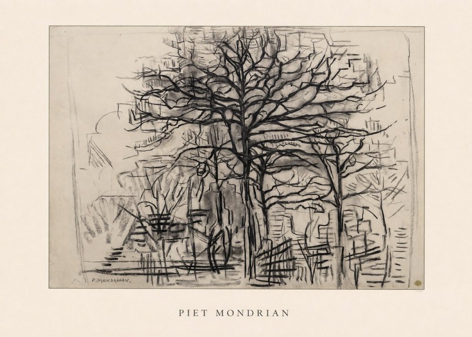 Piet Mondrian The Tree No4 - Plakat