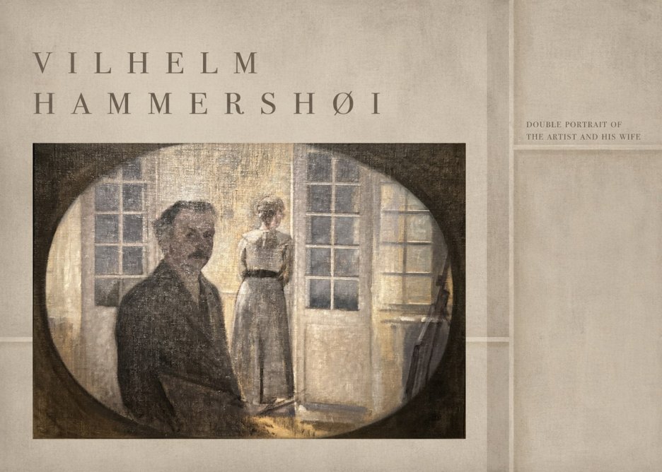 Vilhelm Hammershøi Double Portrait of the Artist and His Wife No4 - Plakat