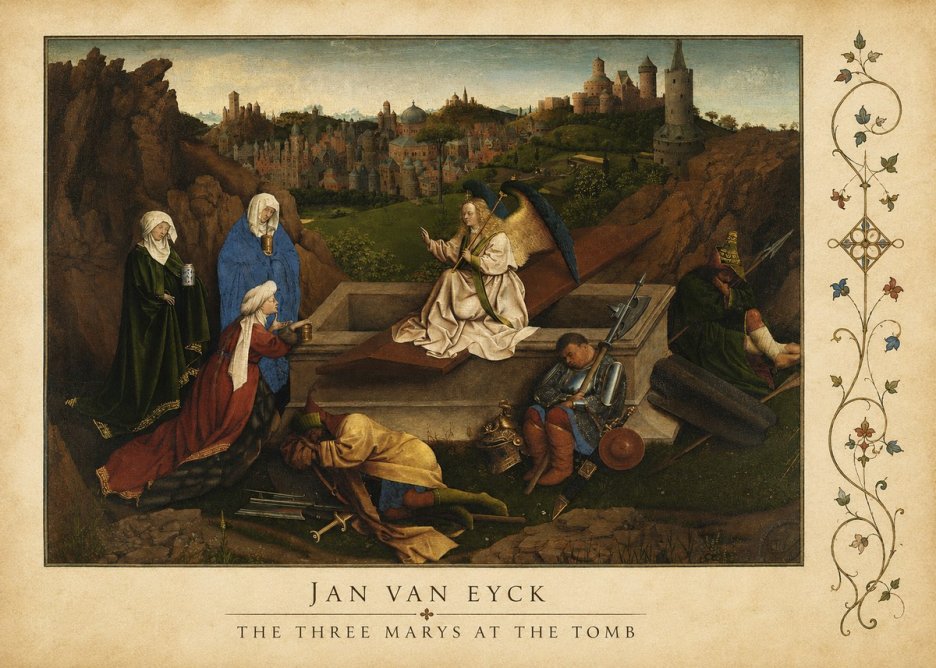 Jan van Eyck The Three Marys at the Tomb No4 - Plakat