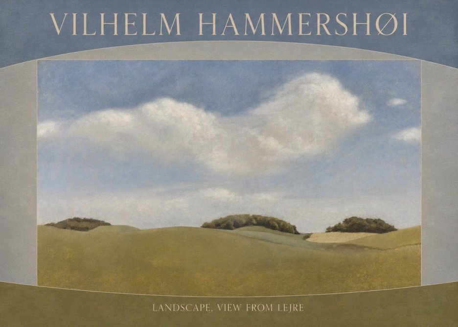 Vilhelm Hammershøi Landscape, View from Lejre No3 - Plakat