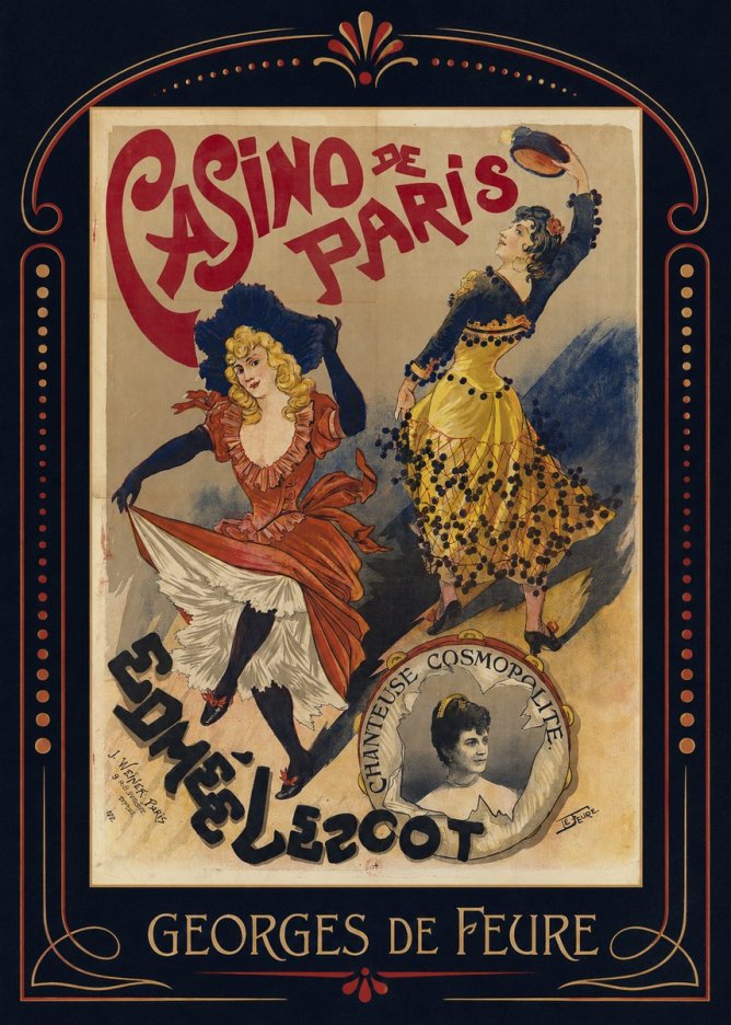 Georges de Feure Edmée Lescot No6 - Plakat