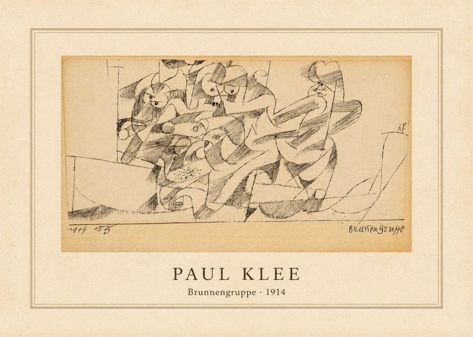 Paul Klee Brunnengruppe No4 - Plakat