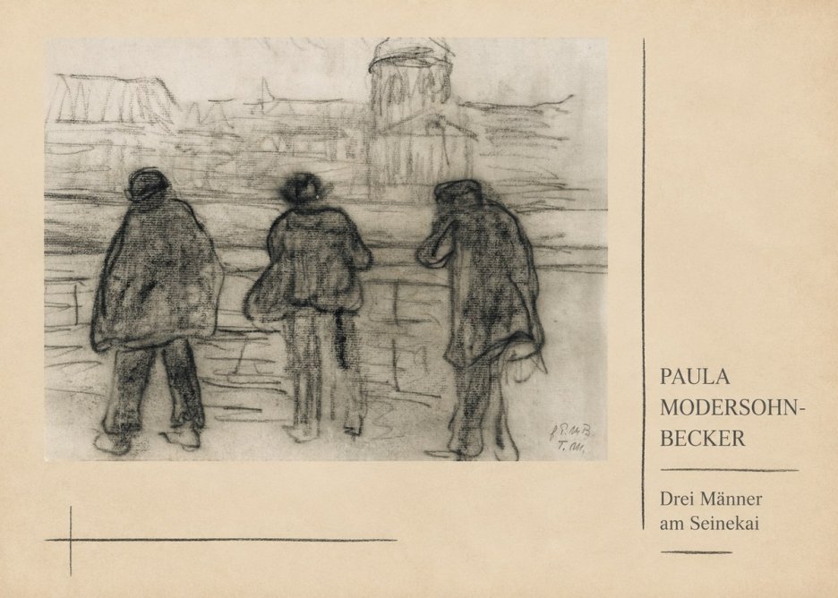 Paula Modersohn-Becker Drei Männer Am Seinekai No3 - Plakat