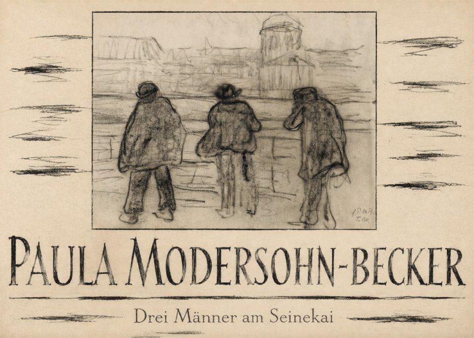 Paula Modersohn-Becker Drei Männer Am Seinekai No4 - Plakat